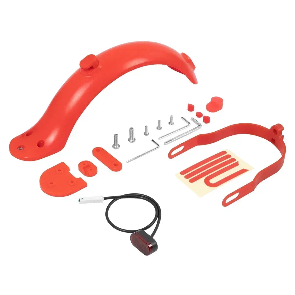 10Inch Tyre Modifited Back Fender Kit for Xiaomi M365 Pro 1S Electric Scooter Rear Wheel Mudguard Kickstand Foot Support