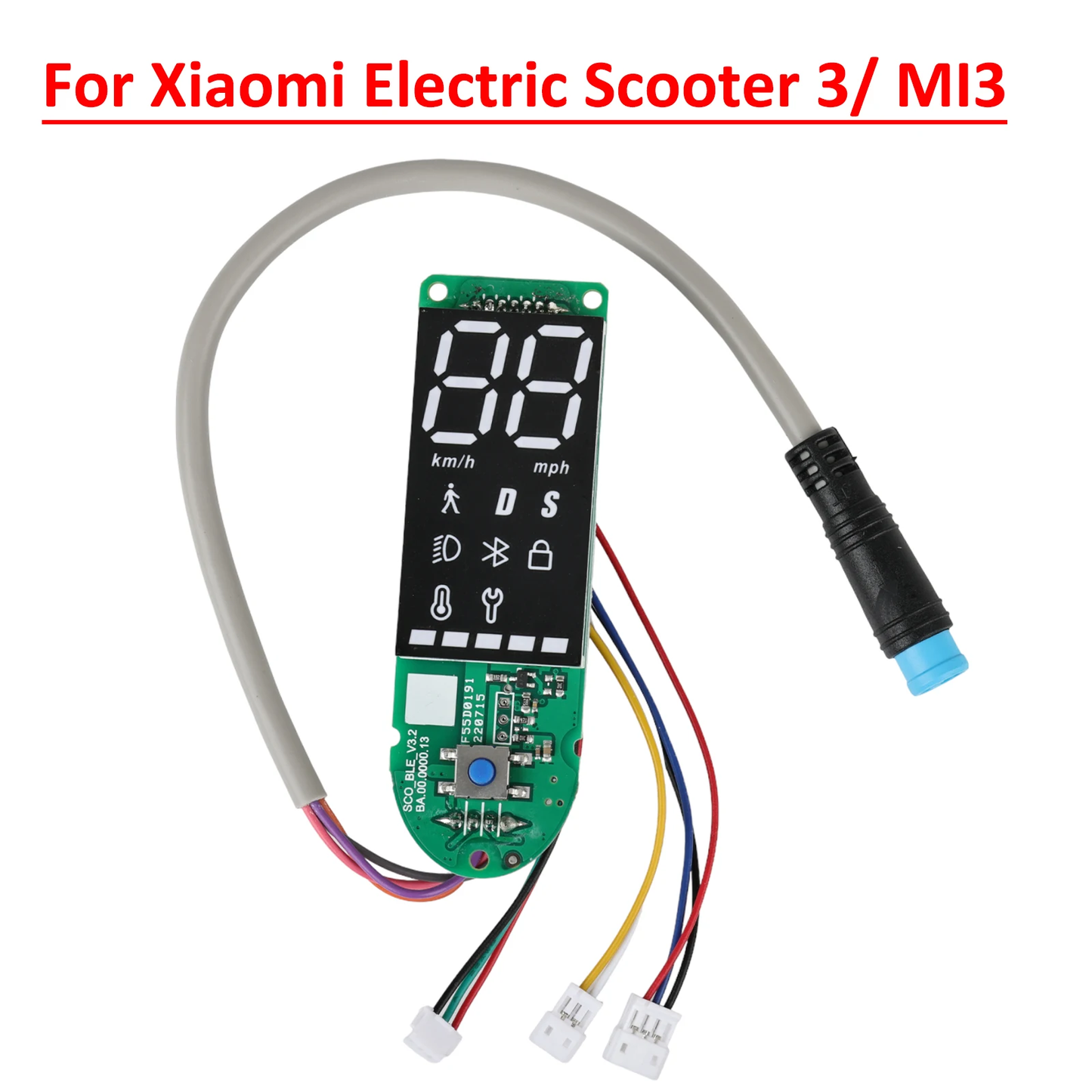 Display Dashboard with Bluetooth for Xiaomi Electric Scooter 3 (Mi 3)