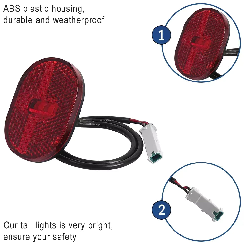 Rear Fender with Hook & Taillight for Xiaomi 4 Pro Scooter