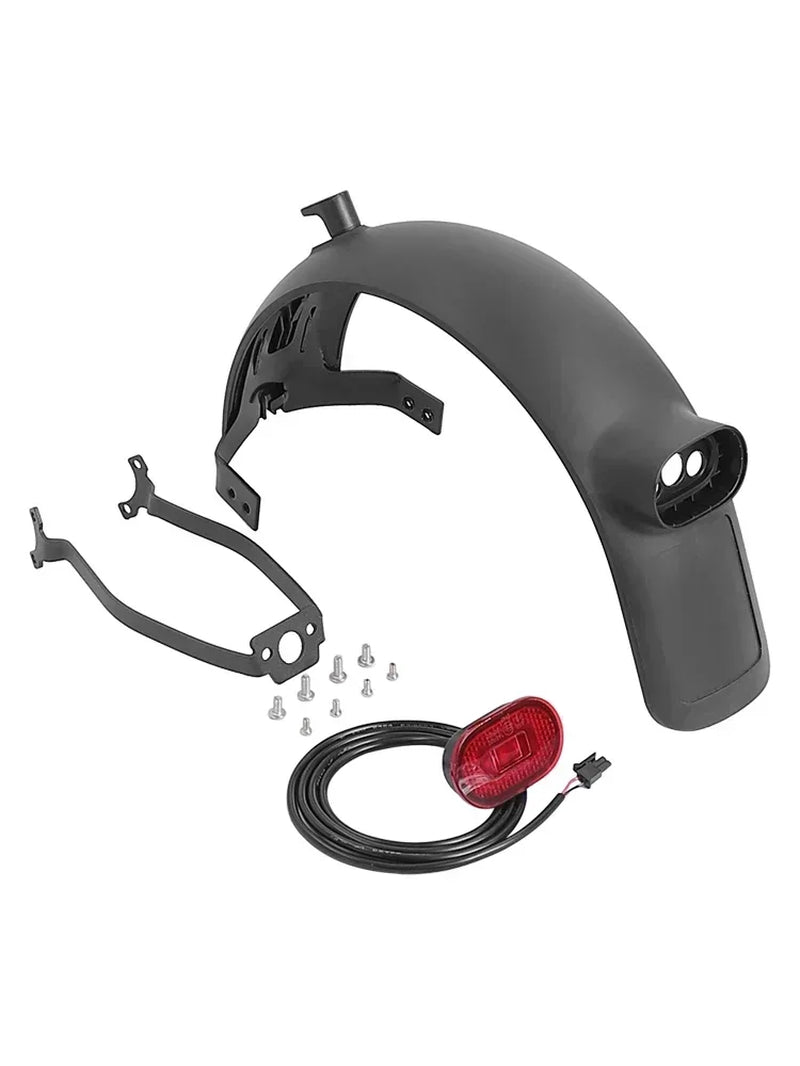 Fender with Rear Tail Light Brake Taillight Set for Xiaomi Electric Scooter MI4 Ultra Splash-Proof Fender Back Wing Accessories