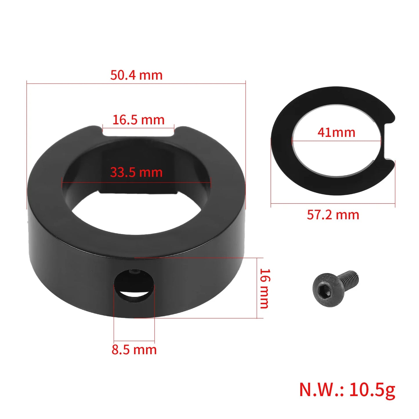 Folding Pole Plastic Ring for Xiaomi MI 3 Electric Scooter Base Stand-Up Bezel Faste Insurance Circle with Screws