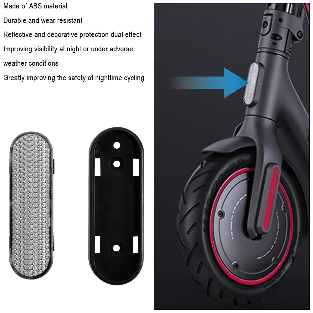 ABS Night Warning Reflective Strip for Xiaomi Mi Electric Scooter 4 Pro Front Tubekickscooter Safety Reflector Accessories