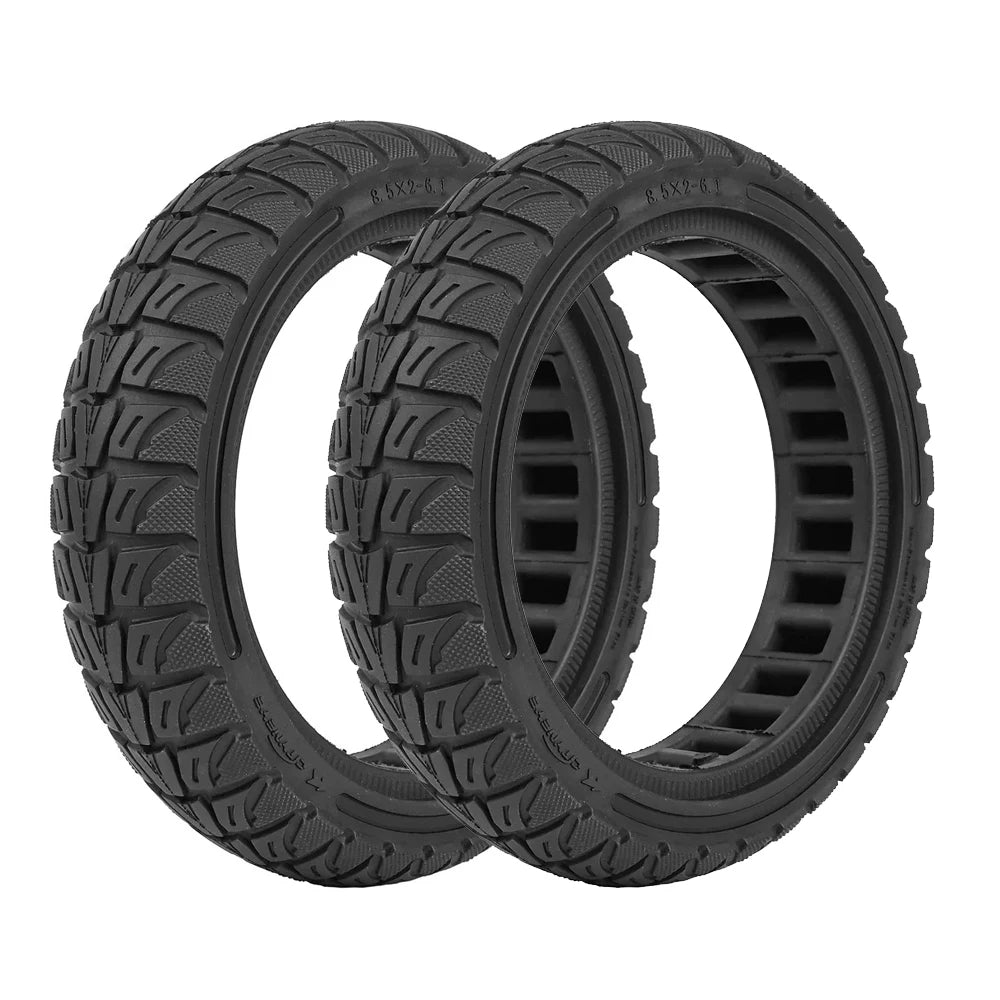 8.5" Honeycomb Solid Tire (8.5×2–6.1) — Durable Rubber, Shock-Absorbing Replacement for Xiaomi M365 / 1S / Pro / Pro 2 Electric Scooter