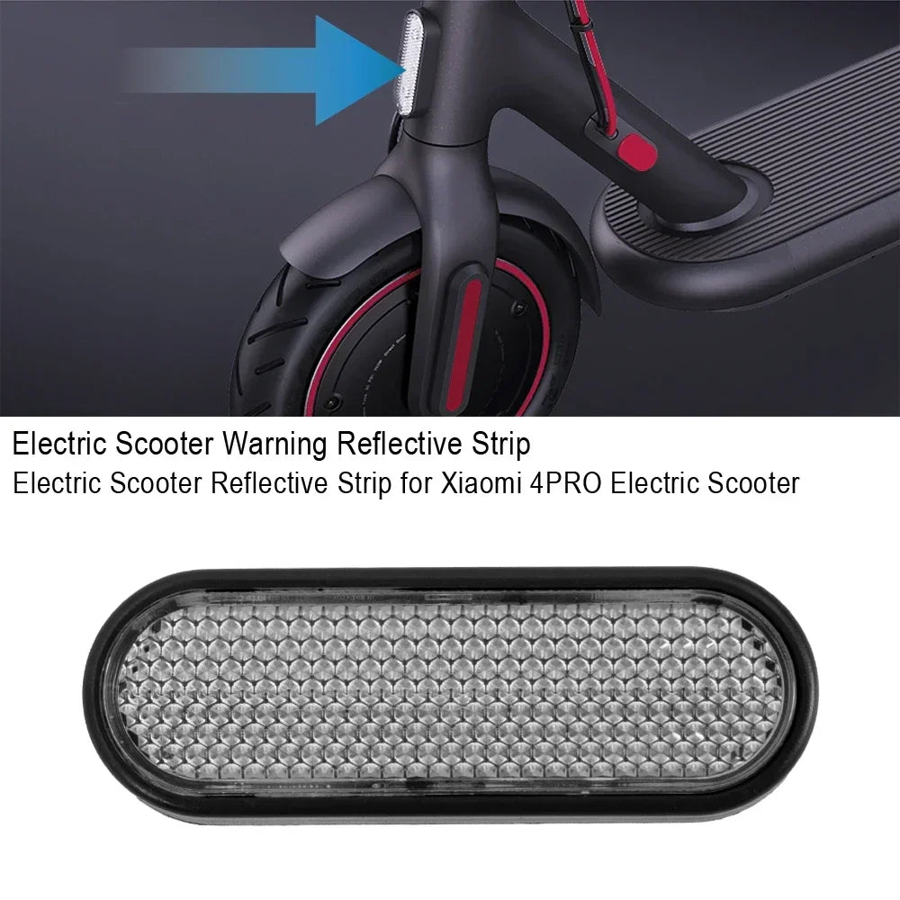 ABS Night Warning Reflective Strip for Xiaomi Mi Electric Scooter 4 Pro Front Tubekickscooter Safety Reflector Accessories