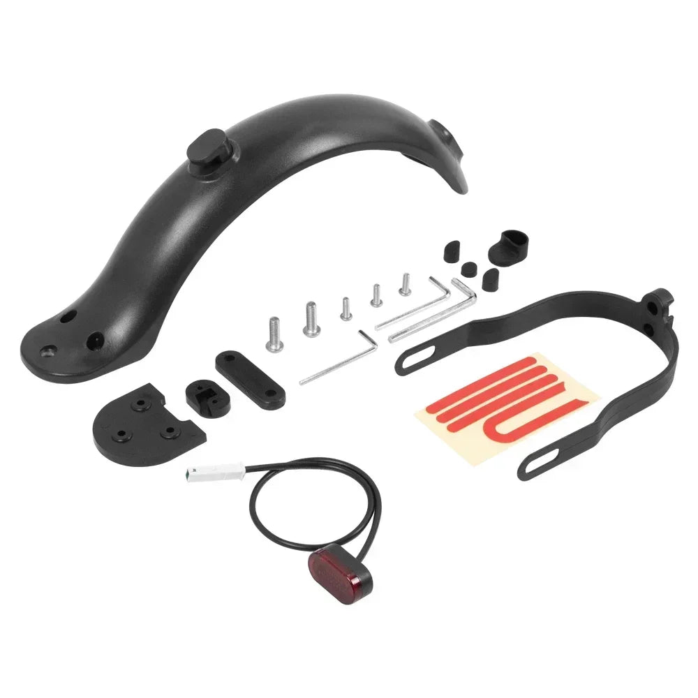 10Inch Tyre Modifited Back Fender Kit for Xiaomi M365 Pro 1S Electric Scooter Rear Wheel Mudguard Kickstand Foot Support