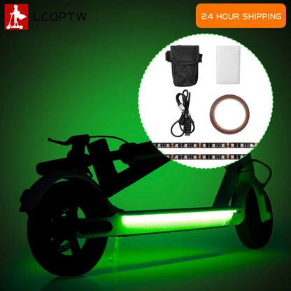 Waterproof Scooter LED Strip Multiple Color for Xiaomi M365 1S Pro Pro2 MI3 Electric Scooter Safety Night Light Flashlight Lamp