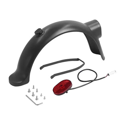 Rear Fender with Hook Lock Back Wing Taillight for Xiaomi Electric Scooter 4 Pro Parts Kickscooter Brake Taillight Support Set