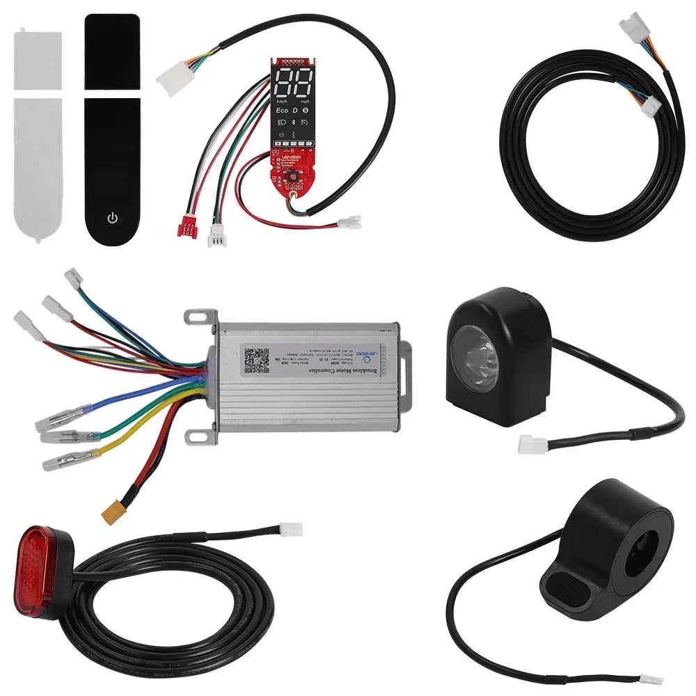 DC36V 250W Brushless Motor Controller Dashboard Accelerator LED LENZOD Display Set for Xiaomi M365 1S Pro Electric Scooter Kit