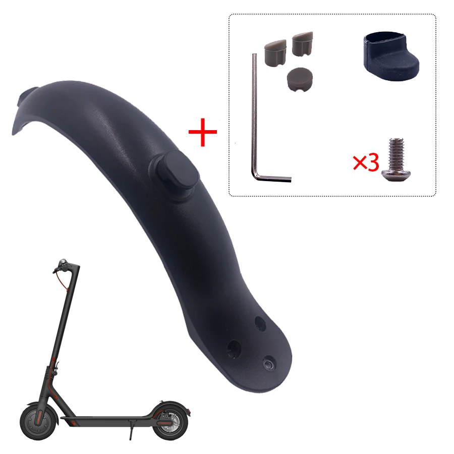 Rear Fender Kit with Bracket & Protective Accessories for Xiaomi M365 / Pro Scooters