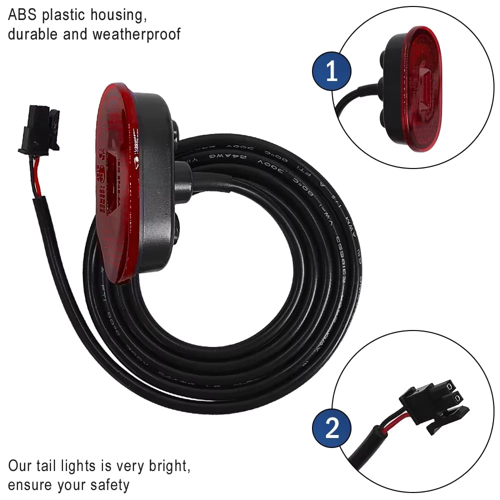 Front & Rear Fender with Taillight Set for Xiaomi 4 Ultra Scooter