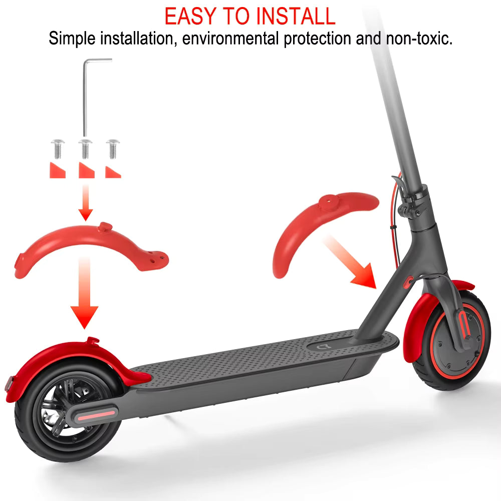 Electric Scooter Accessories – Front & Rear Fender Hook, Dust Plug, Silicone Sleeve Cover for Xiaomi M365 / Pro / Pro 2