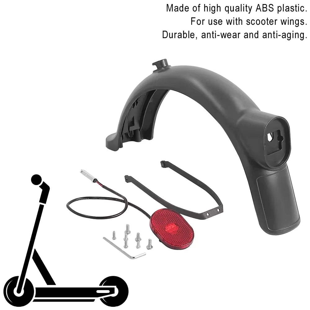 Rear Fender with Hook & Taillight for Xiaomi 4 Pro Scooter