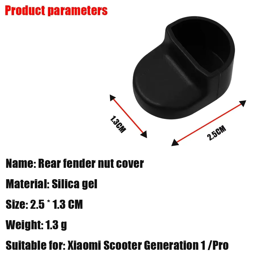 Electric Scooter Accessories – Front & Rear Fender Hook, Dust Plug, Silicone Sleeve Cover for Xiaomi M365 / Pro / Pro 2