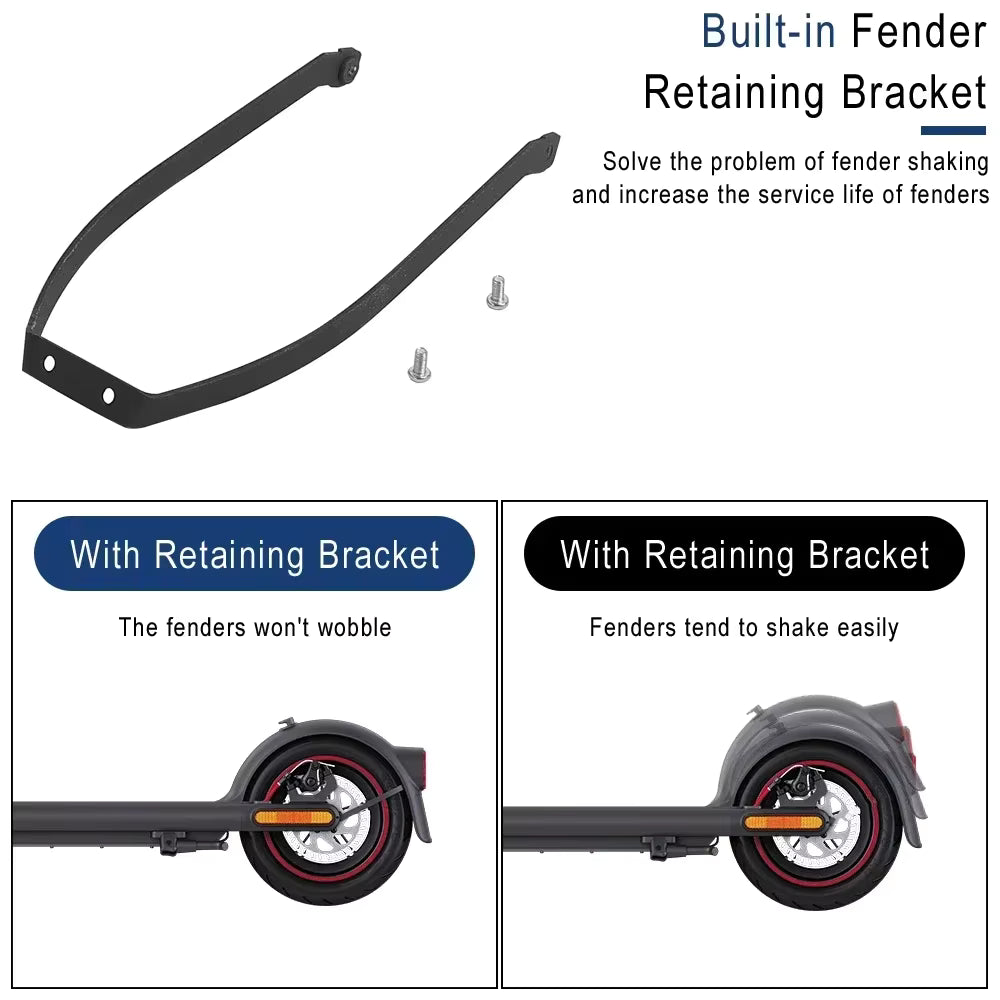 Rear Fender with Hook & Taillight for Xiaomi 4 Pro Scooter