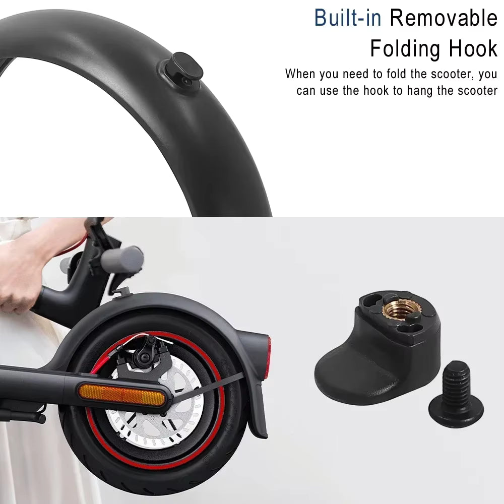 Rear Fender with Hook & Taillight for Xiaomi 4 Pro Scooter