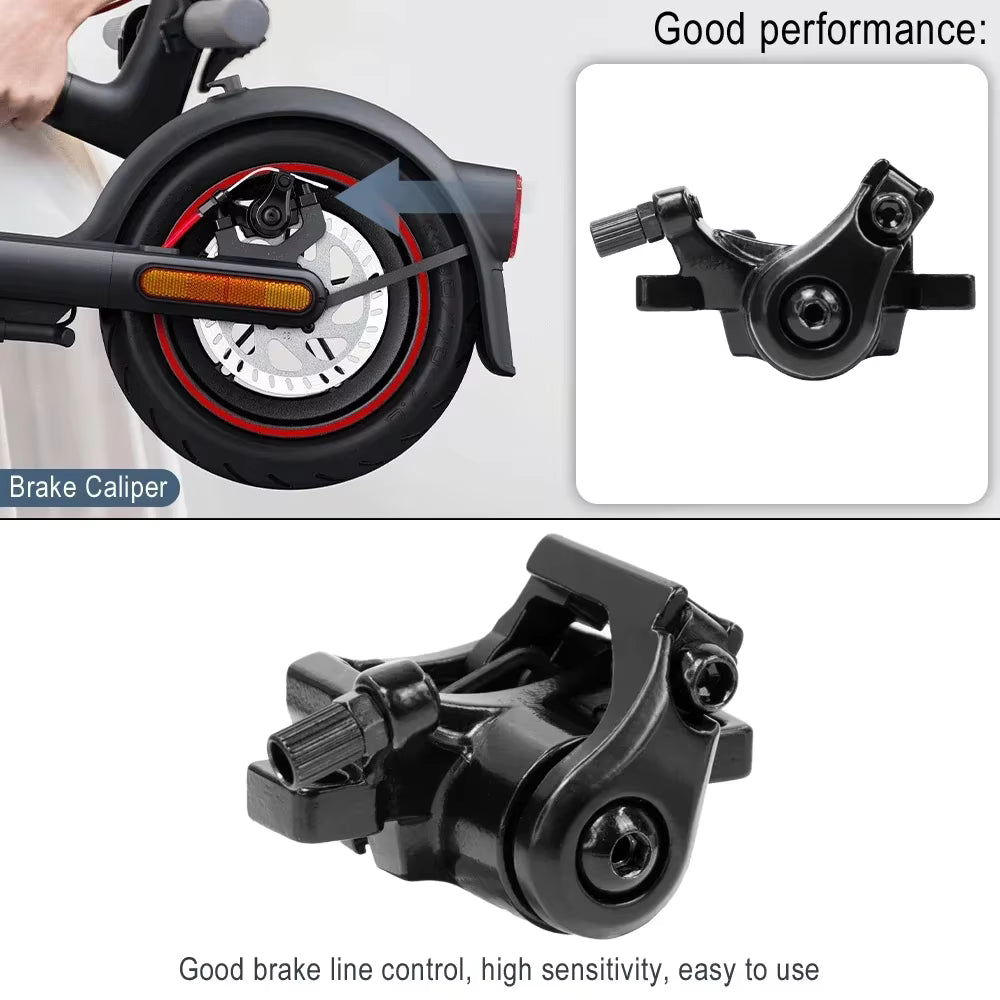 Rear Disc Brake Caliper with Pads for Xiaomi Mi 3 / 4 Pro Scooters