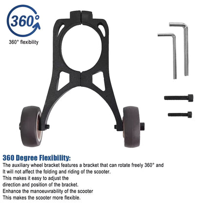 Folding Trolley Wheel Bracket for Xiaomi M365 / 1S / Pro Scooters