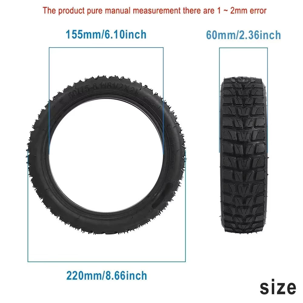 8.5 Inch off Road Outer for Xiaomi M365 1S Pro2 Gotrax Gxl V2 Electric Scooter 50/75-6.1 Tire 8 1/2X2 8.5" Inner Tube Tyre Parts
