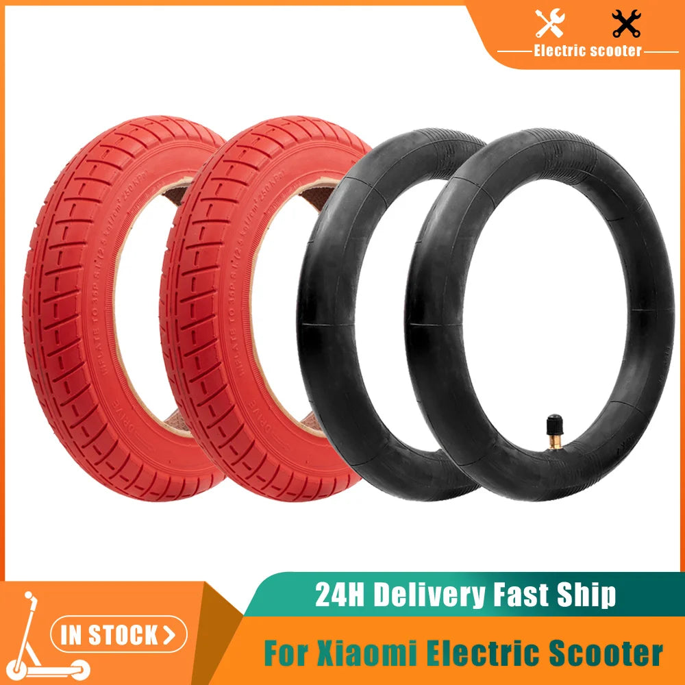 10 X 2 Inflatable Inner Tube Outer Tire Tyres for Xiaomi Mijia M365 1S Pro 10 Inch Electric Scooter Tire Tyre Wheel Kickscooter