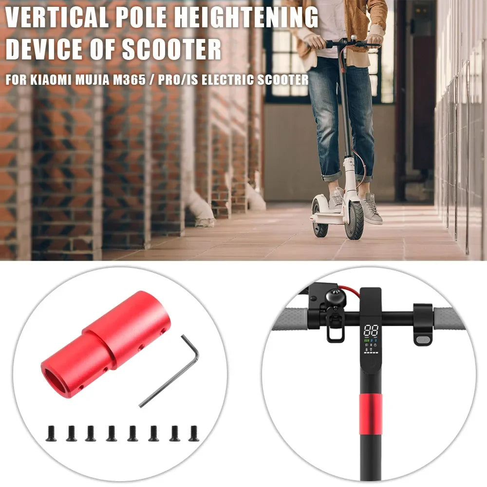 Aluminum Extension Tube Pipe Extender Pole for Xiaomi M365/Pro/Pro 2 Modification Upgrade Electric Scooter Anti-Rust