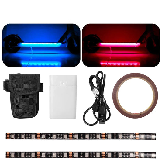 Waterproof Scooter LED Strip Multiple Color for Xiaomi M365 1S Pro Pro2 MI3 Electric Scooter Safety Night Light Flashlight Lamp