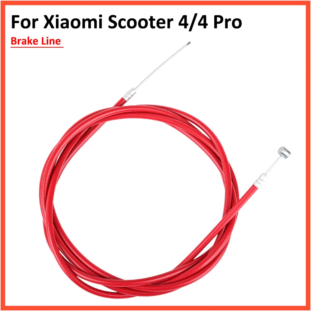 Brake Cable for Xiaomi 4 Pro Electric Scooter Brake Wire Line Red Tube Length 195Cm Kickscooter Parts