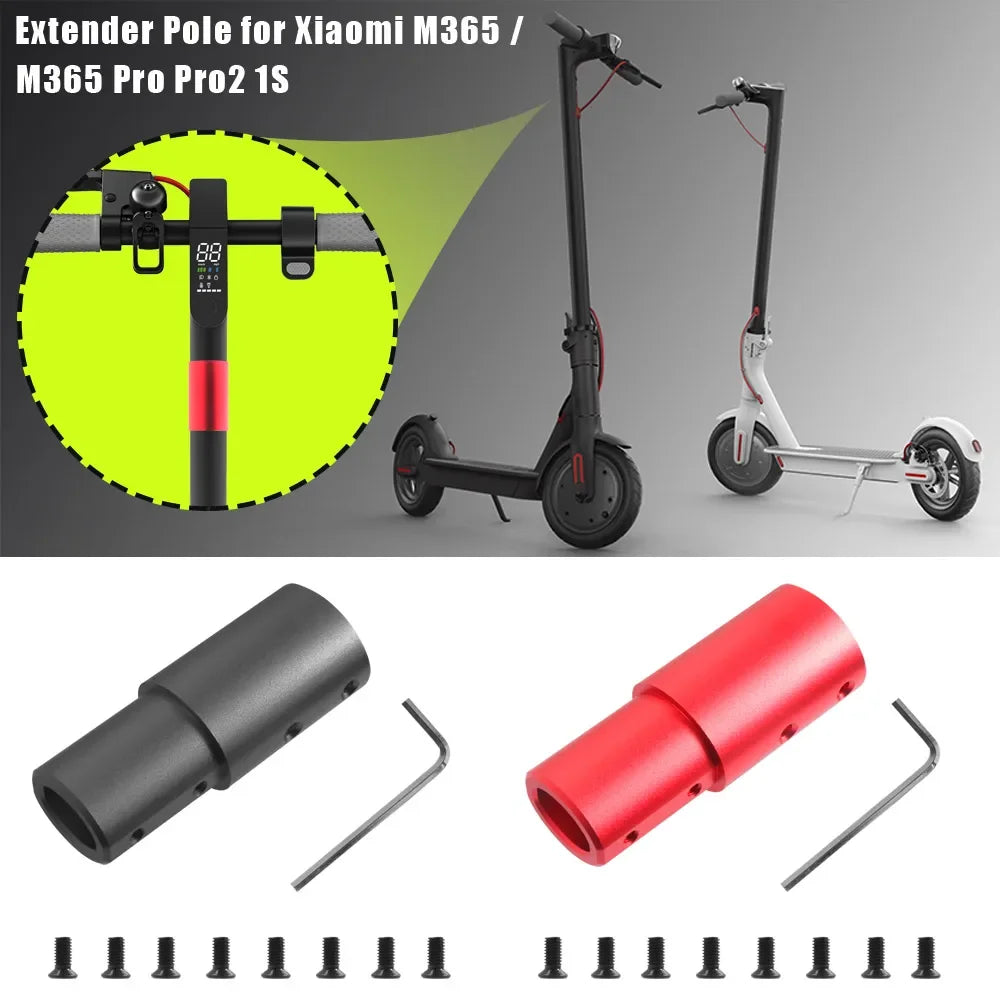Aluminum Extension Tube Pipe Extender Pole for Xiaomi M365/Pro/Pro 2 Modification Upgrade Electric Scooter Anti-Rust