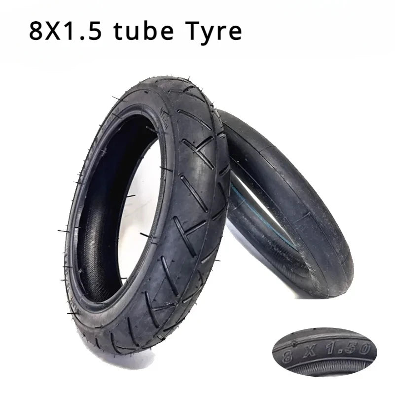8 Inch 8X1.5 Tube Tyre Motorized Scooter Baby Stroller Tire 8X1.50 Inner Outer Tube 8* 1.5 Accessories