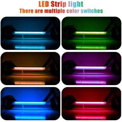 Waterproof Scooter LED Strip Multiple Color for Xiaomi M365 1S Pro Pro2 MI3 Electric Scooter Safety Night Light Flashlight Lamp