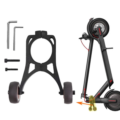 Handstand Folding Bracket for Xiaomi M365 1S Pro E-Scooter Auxiliary Small Wheel Inverted Trolley Wheel Storage Bracket Parts