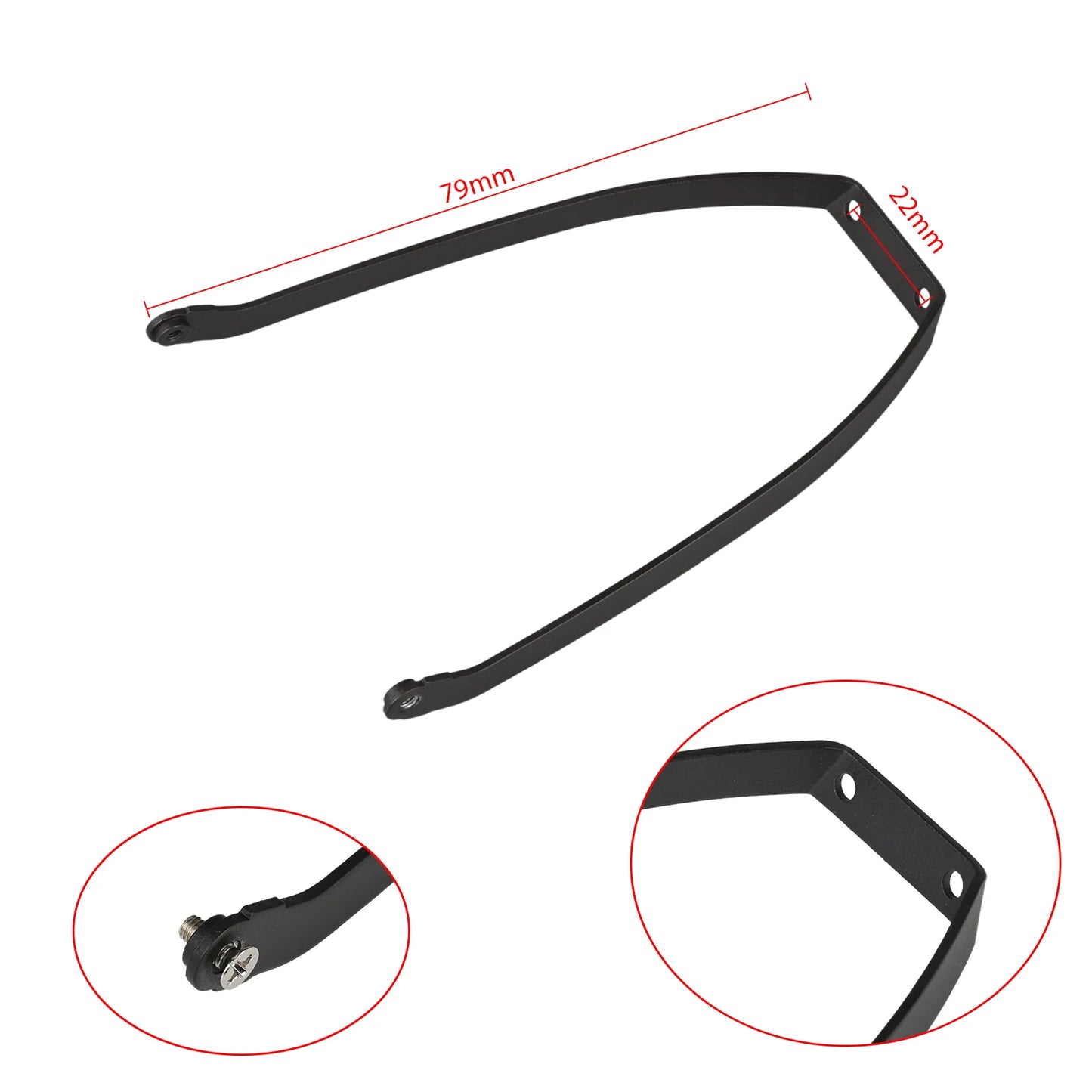 Metal Fender Support for Xiaomi Electric Scooter 4 Pro 10 Inch Rear Wheel Mudguard Bracket with Screws Parts