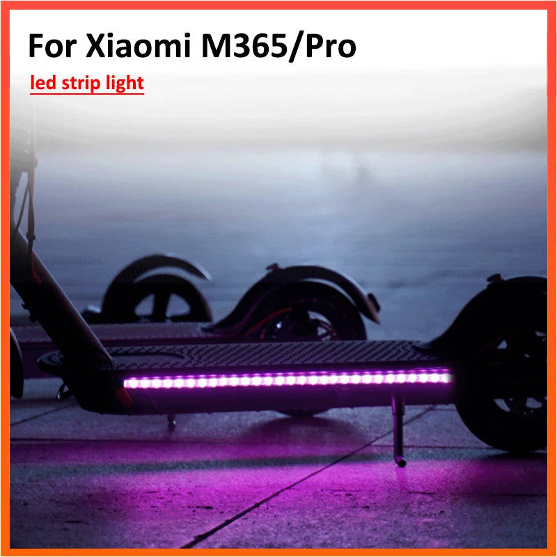 LED Strip Light Flashlight RGB Bar Lamp for Xiaomi M365 Pro 1S Electric Scooter for Ninebot Skateboard Long Light Flash Model