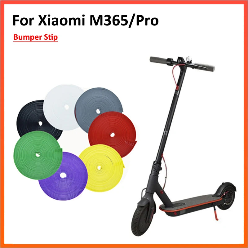 Bumper Protective Kickscooter Body Strips for Xiaomi M365 for Ninebot G30 Universal Electric Scooter Protective Strips 2M