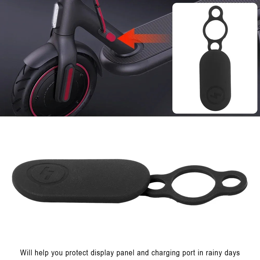 Battery Power Charge Port for Xiaomi 4 Pro Electric Scooter Rubber Waterproof Cover Case Dust Plug Charger Line Hole Cover Parts