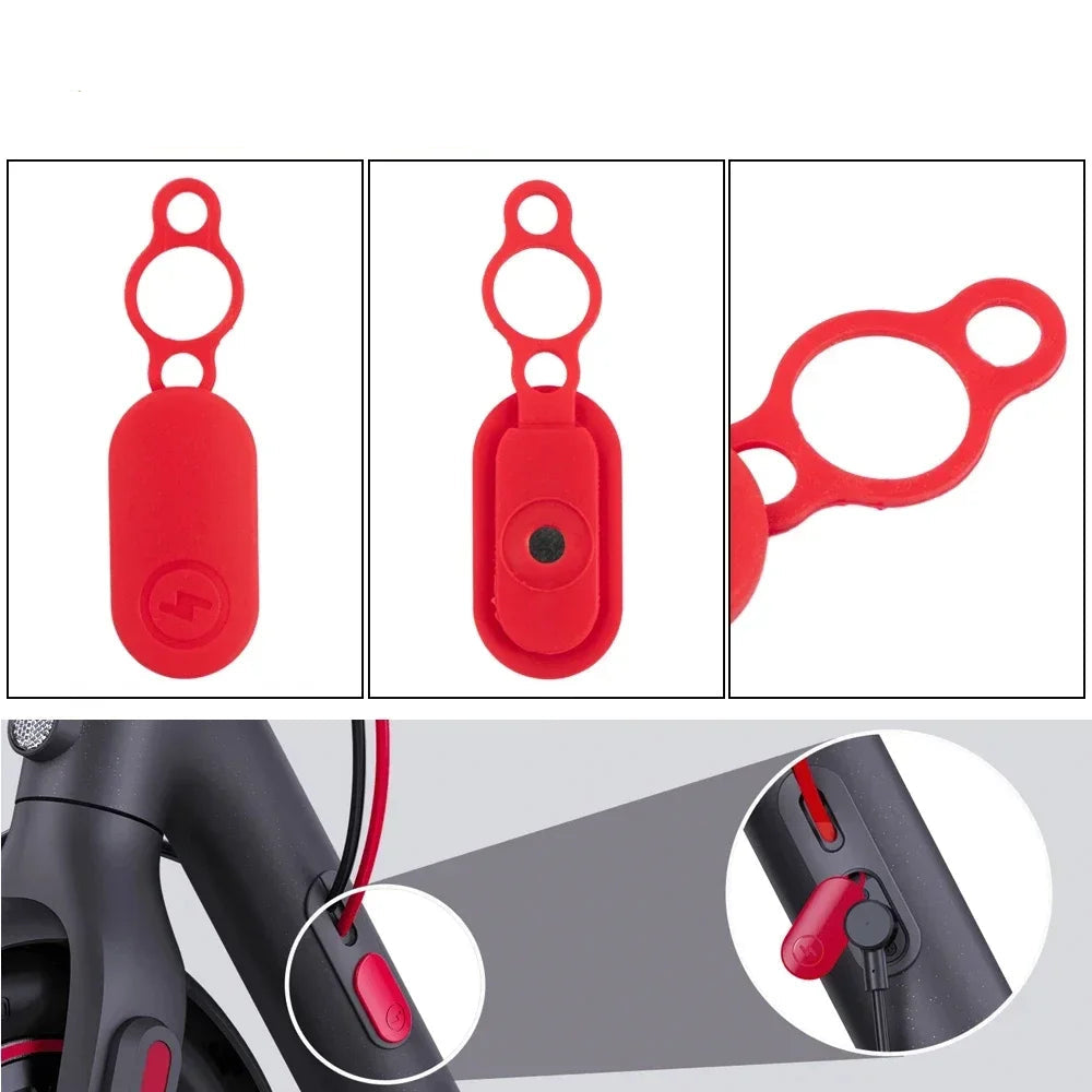 Battery Power Charge Port for Xiaomi 4 Pro Electric Scooter Rubber Waterproof Cover Case Dust Plug Charger Line Hole Cover Parts
